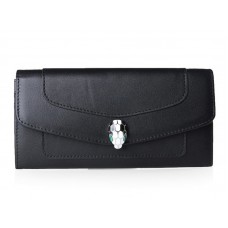 Bvlgari Serpenti Pochette Geldbörse Schwarz