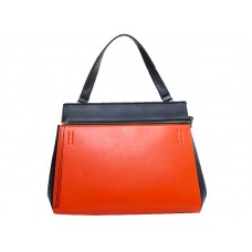 Celine Edge in Originalleder Kirsche mit Schwarz