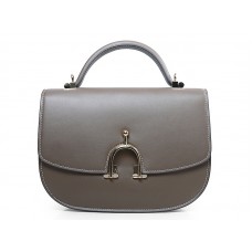 Hermes Stirrup Schultertasche Grau
