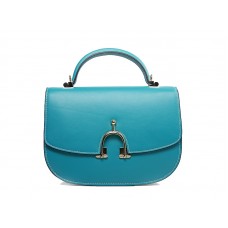 Hermes Stirrup Schultertasche Hellblau