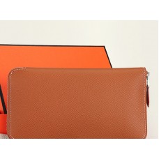 Hermes Reißverschlussgeldbörse Original Epsom Kalbsleder Kamel