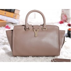 Yves Saint Laurent Cabas Chyc Original Leder-Tote in Hellkhaki