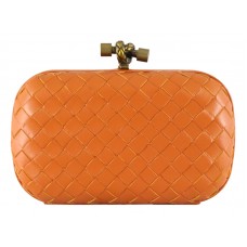 Bottega Veneta Absinth Intrecciato Ayers Knot Orange