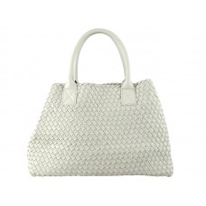 Bottega Veneta Barcelona Cabat mit Nähten Beige
