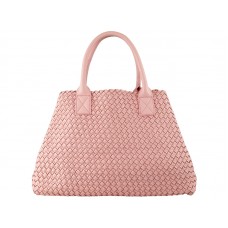 Bottega Veneta Barcelona Cabat mit Stichen Hellrosa