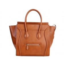 Celine Luggage Medium Tote aus kamelfarbenem Kalbsleder