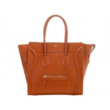 Celine Luggage Medium Tote aus Kalbsleder in Orange