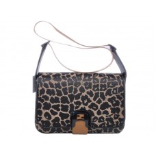 Fendi Schultertasche mit Chamäleon-Leopardenmuster