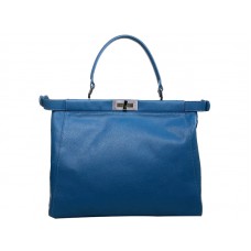 Fendi Peekaboo Tasche aus Kalbsleder, Hot Blue