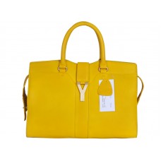 Yves Saint Laurent Cabas Chyc Große Ledertasche Gelb