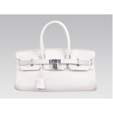 Hermès Birkin JPG 42 cm Clemence Weiß