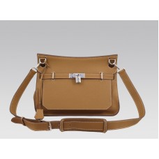 Hermès Jypsière 34 Messenger Bag Clemence Gold