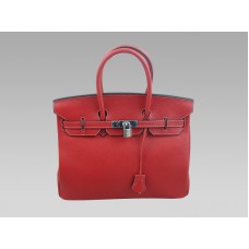Hermès Birkin 35 Togo Leder Rot