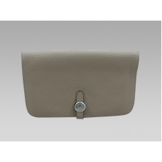 Hermès Dogon Togo Ledergeldbörse Grau