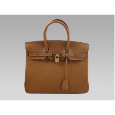 Hermès Birkin 30 Togo-Leder, hellbraun