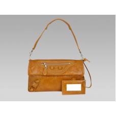 Balenciaga Riesen-Umschlag aus Leder in Kamel
