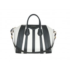 Givenchy Große Antigona Tasche Zweifarbig Schwarz Weiß
