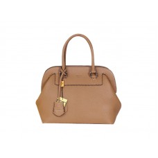 Fendi Original Leder Medium Selleria Adele Satchel Kamel