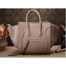 Celine Luggage Phantom Square Tote Bag aus Epsom-Leder, Sand