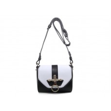 Givenchy Obsidian Kleine Umhängetasche Weiß Schwarz