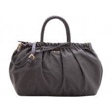 Prada Tessuto Nylon Bauletto Umhängetasche Braun