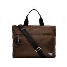 Prada Tessuto Tote Bag Braun