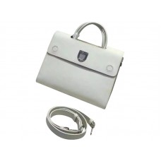 Dior Diorever Tasche aus weißem, nussbraunem Prestige-Kalbsleder