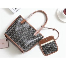 Goyard Anjou Reversible Tote Mini Schwarz Braun