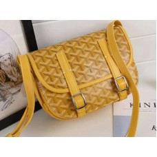 Goyard Chevron Belvedere PM Messenger Bag Gelb