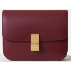 Celine Medium Classic Bag in Box Kalbsleder Burgunderrot 1641731