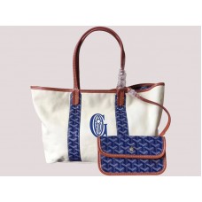 Goyard Anjou Wendetasche aus Canvas, Größe M, Dunkelblau, H-gotogg3456s2