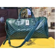 Goyard Goyardine Croisiere 45 Grün mit grünem Lederbesatz 2309-3