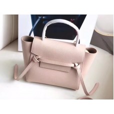 Celine Micro Belt Bag aus genarbtem Kalbsleder in Rosa