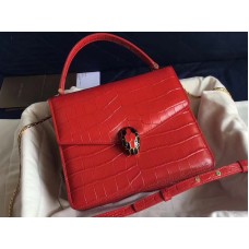 Bvlgari Klappendeckel Serpenti Forever 20 cm Krokorot