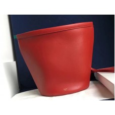 Celine Claps Bucket Bag aus rotem Kalbsleder