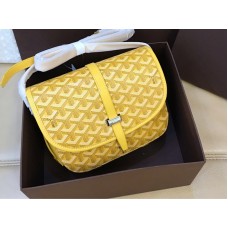 Goyard Goyardine Chevron Umhängetasche Gelb