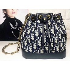 Dior Diorissimo Beuteltasche mit Kordelzug, Schwarz