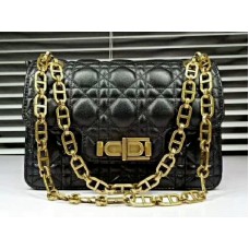 Dior Miss Dior Tasche aus schwarzem Lammleder