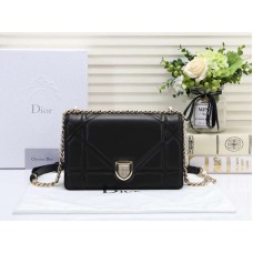 Dior Diorama Lammledertasche Schwarz d0528