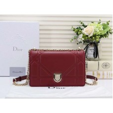 Dior Diorama Lammledertasche Burgunderrot d05281