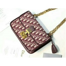 Dior Dioraddict Klappe Canvas Gold Hardware Burgunderrot d1006941