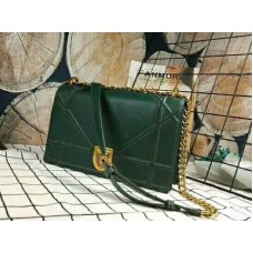 Dior Diorama Tasche aus Kalbsleder mit goldfarbenen Beschlägen, Grün d17712