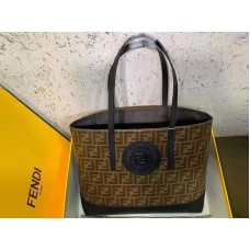 Fendi Stoff-Einkaufstasche Schwarz f041