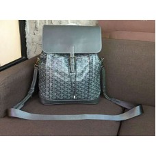 Goyard Goyardine Kalbsleder Alpin Rucksack Grau