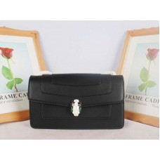 Bvlgari Schutzhülle Serpenti Forever 22 cm Kalbsleder Schwarz