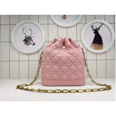 Dior Miss Dior Beuteltasche aus Lammleder, Rosa