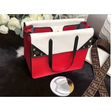 Fendi Medium Flip Regular Leder-Tragetasche Rot