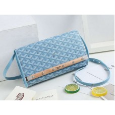 Goyard Monte Carlo Clutch mit Riemen PM Hellblau