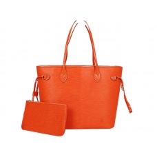 Louis Vuitton Neverfull MM aus Epi-Leder, Orange