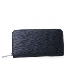 Louis Vuitton Epi Leder Zippy Organizer Schwarz